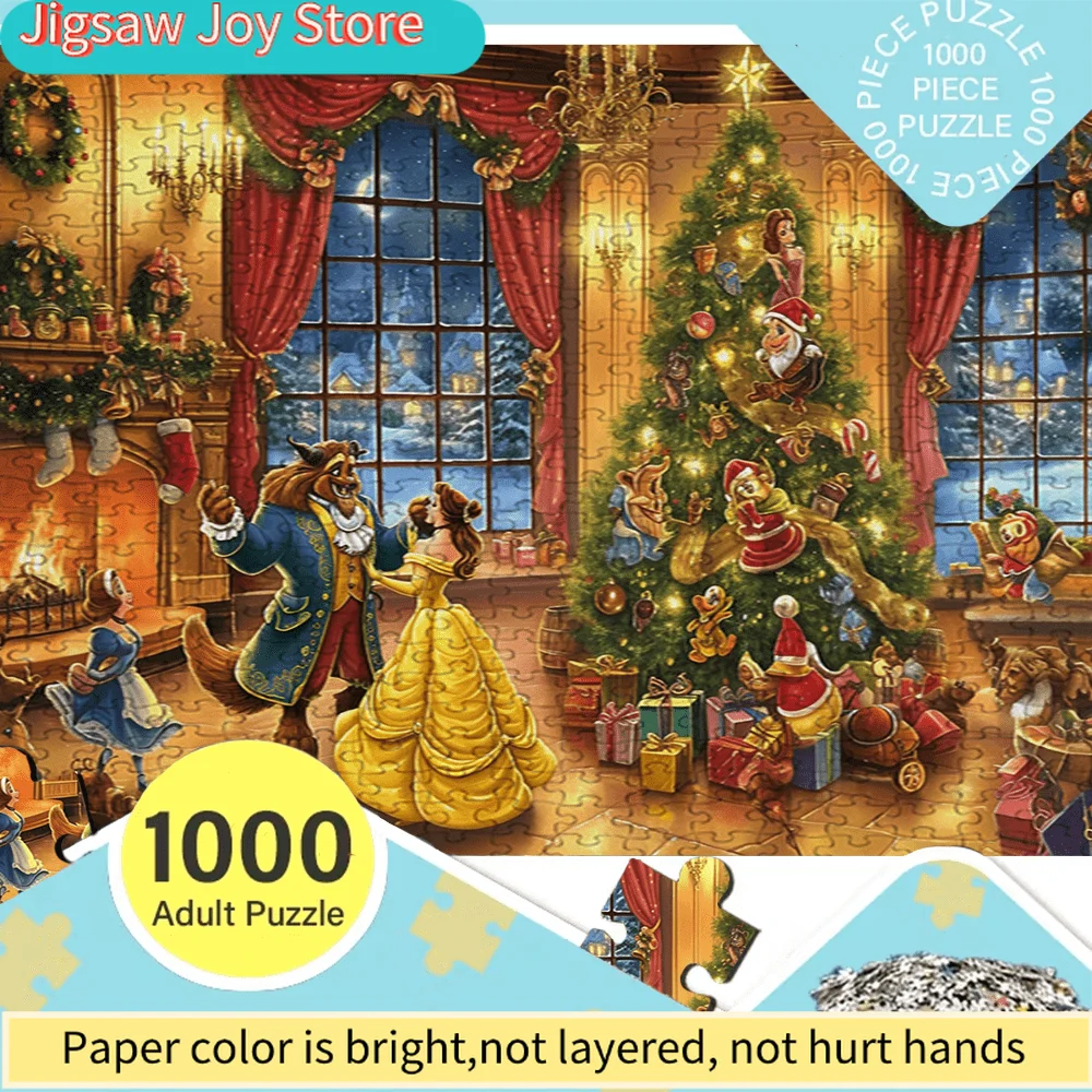 

Большие пазлы, сцена из фильма «Красавица и Чудовище», яркие цвета, легко хранить и переносить, как развлечение, так и для развития.