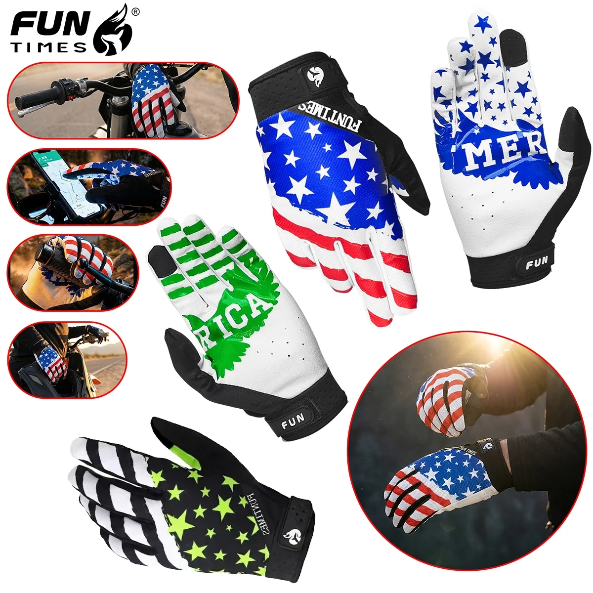 New Off-Road Motorcycle Riding Gloves, Motorcycle Riding Gloves, ATV Mountain Bike Off-Road Motorcycle Mountain Bike Outdoor Spo