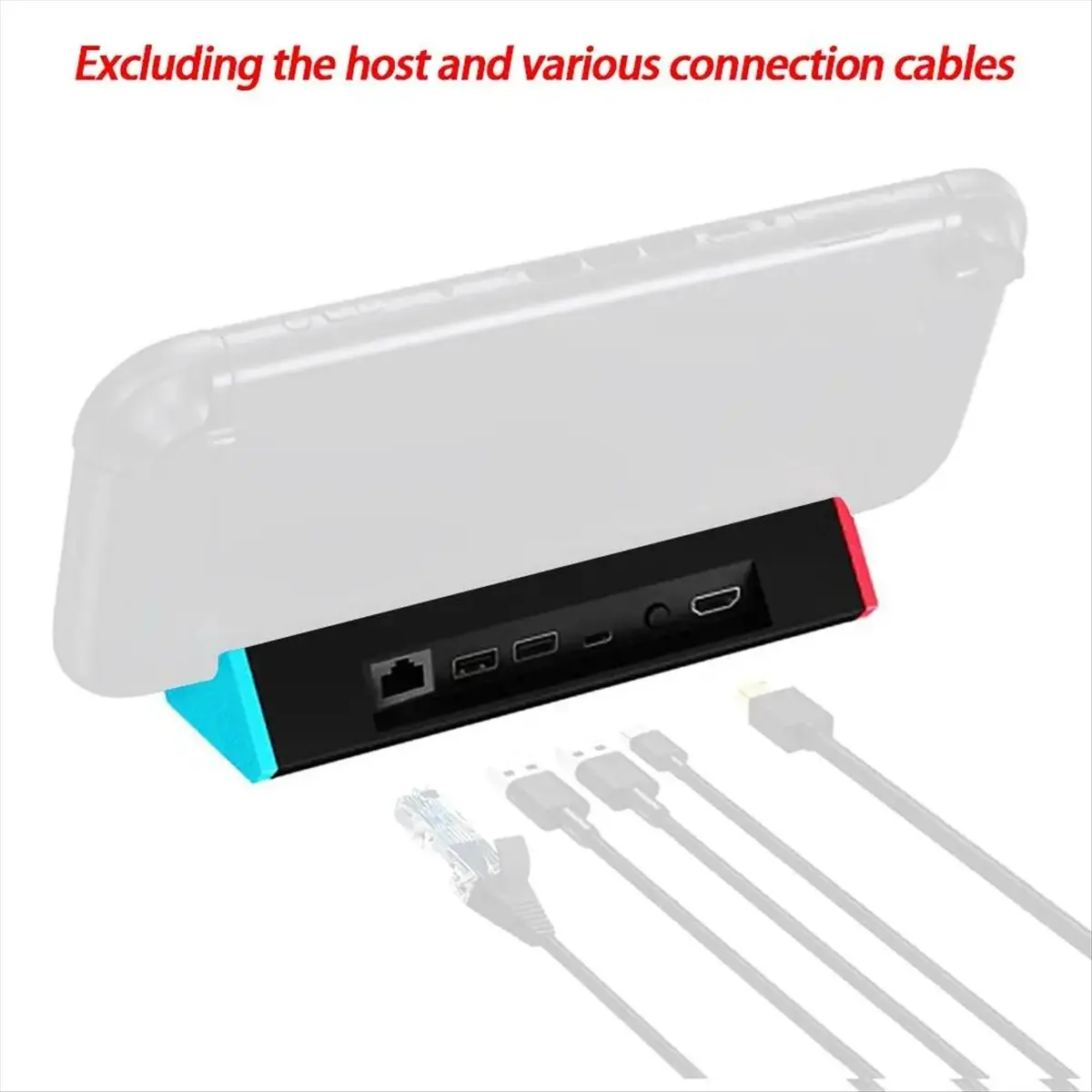 

M09K Portable Charging Dock Station Base for Switch 2 TV Dock for HDMI-Compatible C-Port USB Adapter with Network Port