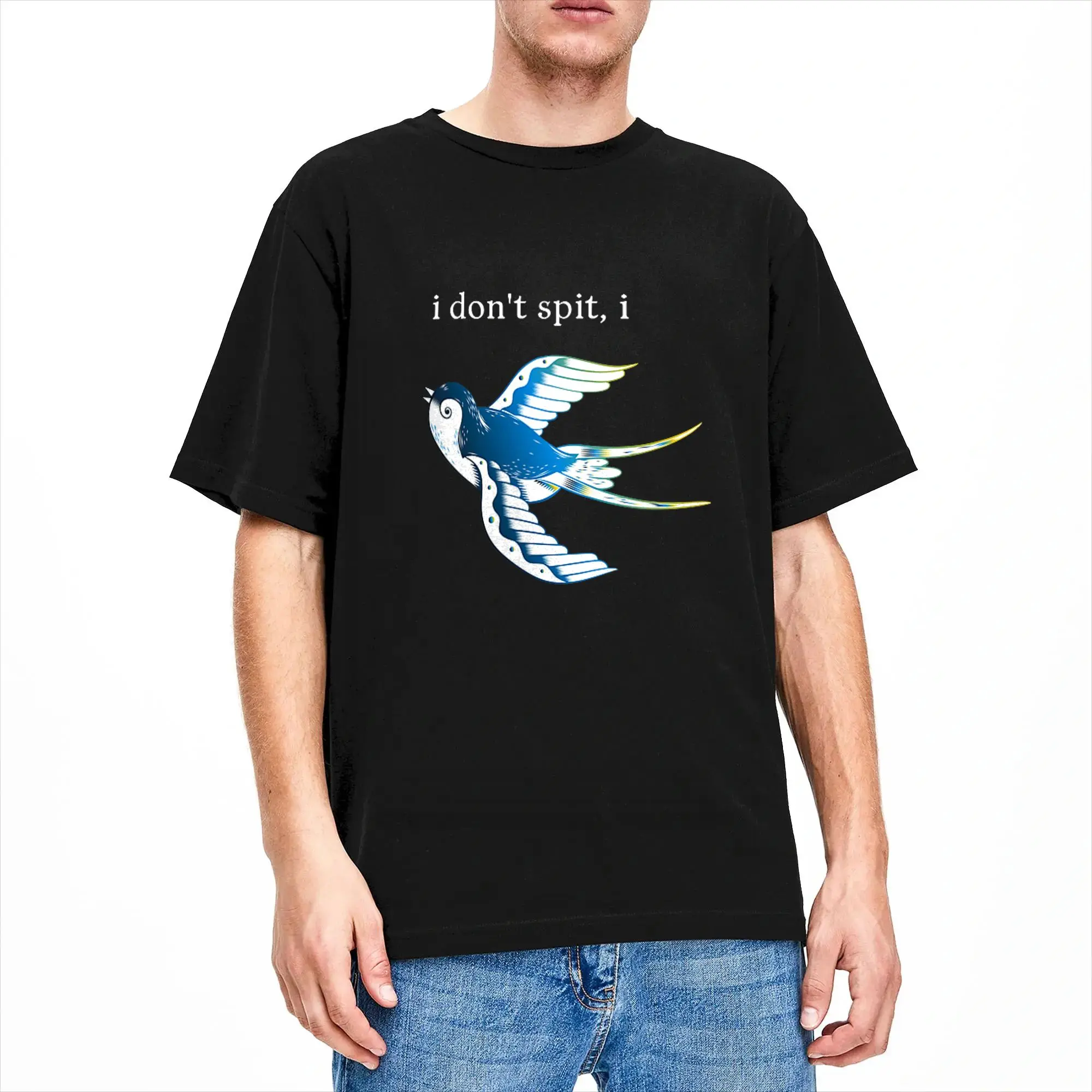 I Don‘t Spit I Swallow Funny Bird Watching Bird Watcher T Shirt Summer  Y2K Retro T Shirts 100 Cotton Hipster Tee Shirt