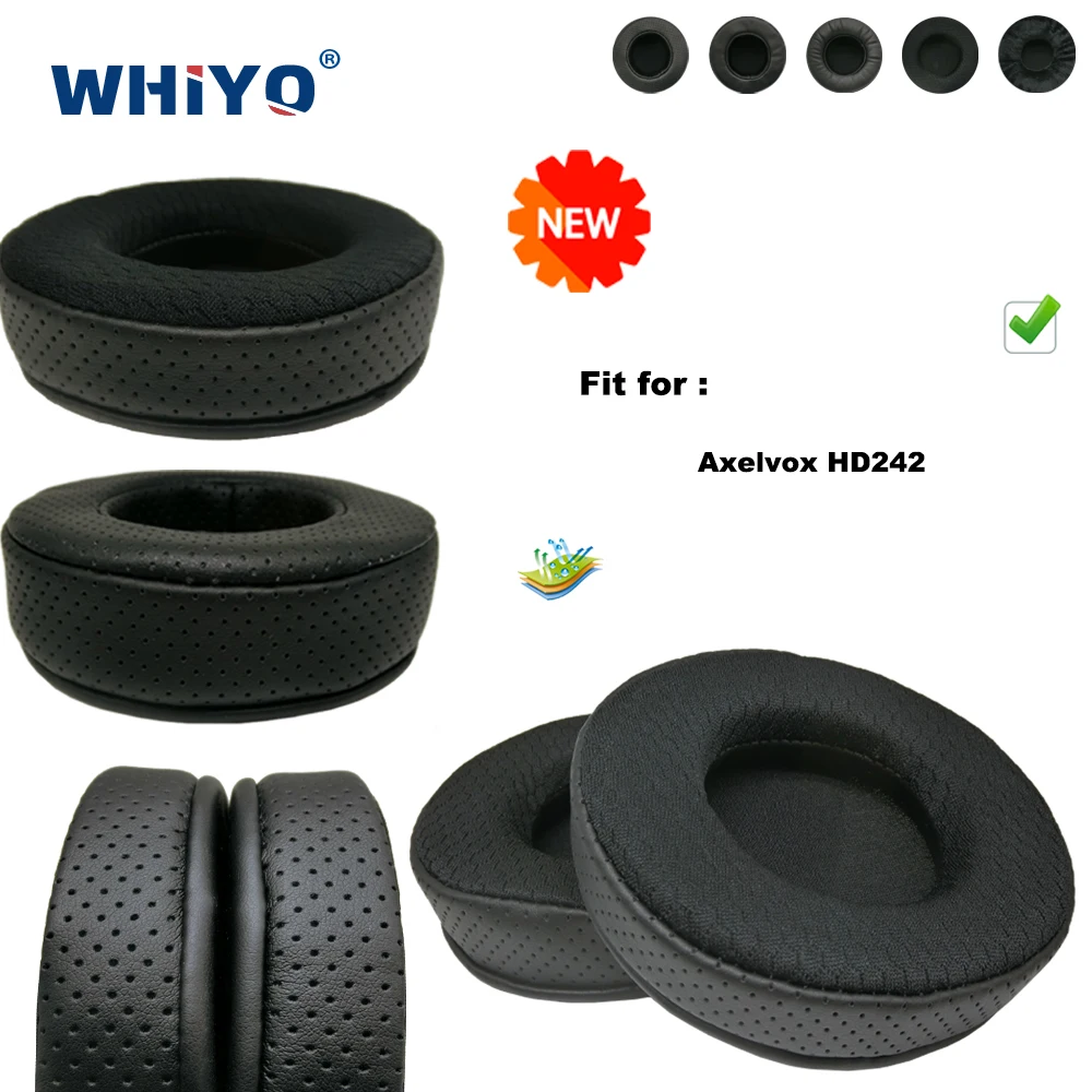 Replacement Ear Pads for Axelvox HD242 Headset Parts Leather Cushion Velvet Earmuff Headset Sleeve Cover