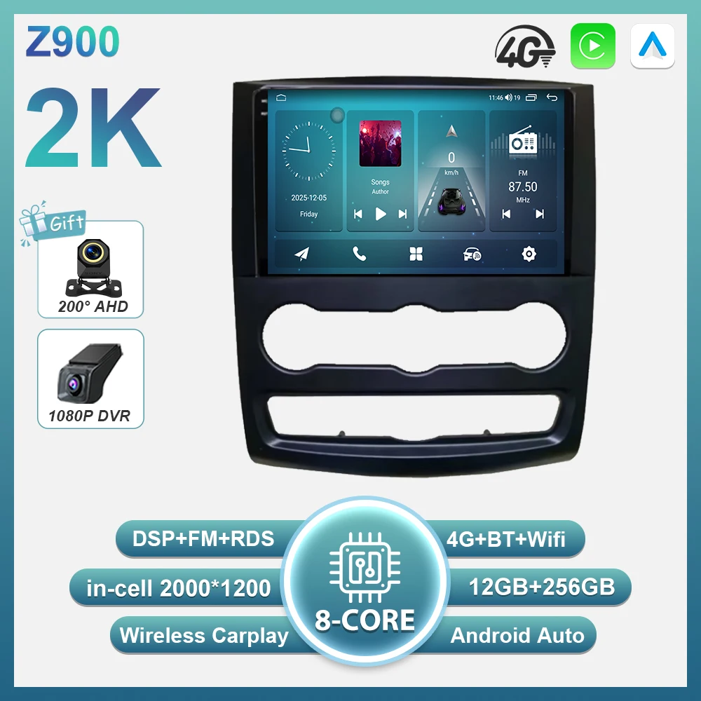 Android 16 autoradio intelligent systeem Carplay touchscreen 8-core Wifi voor Mercedes-Benz Sprinter en Volkswagen Crafter 2006