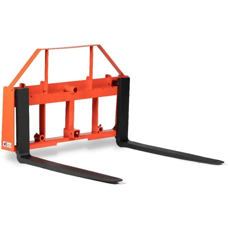 UA USA Made Orange Pallet Fork Frame Attachment, 42â€ Fork Blades, Rated 4,000 LB US(Origin)