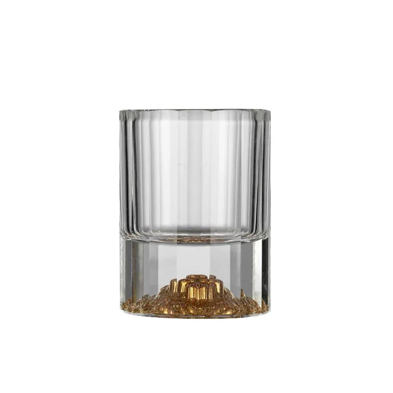 

Glass Japanese vertical pattern water cup Lion Glacier household transparent whiskey glass Sake glass Foreign wine cup