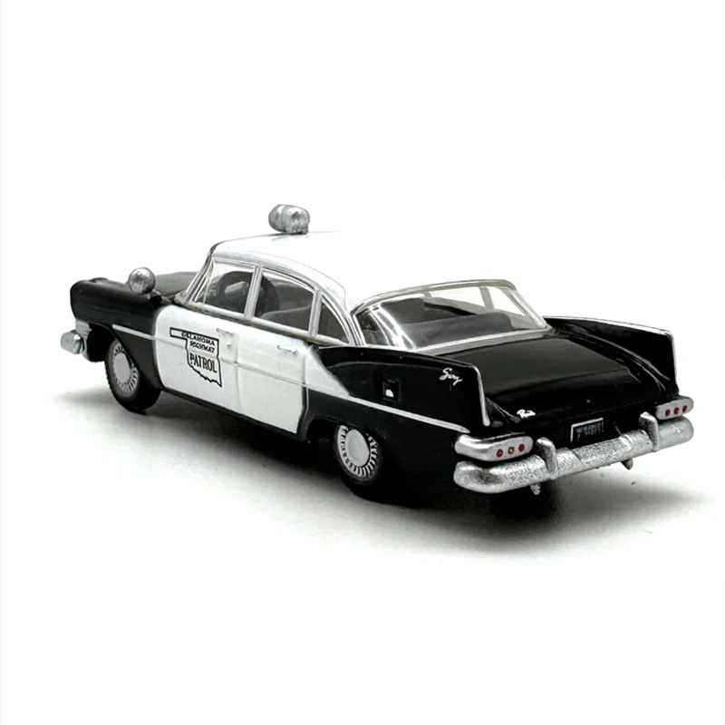 1:87 Scale Diecast Alloy Oklahoma Highway Patrol Toys Police Cars Model Classics Adult Collectible Souvenir Gifts Static Display