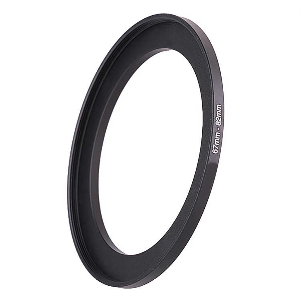 Aluminum Black Step Up Filter Ring 67mm-82mm 67-82 mm 67 to 82 Filter Adapter Lens Adapter for Canon Nikon Sony DSLR Camera Lens