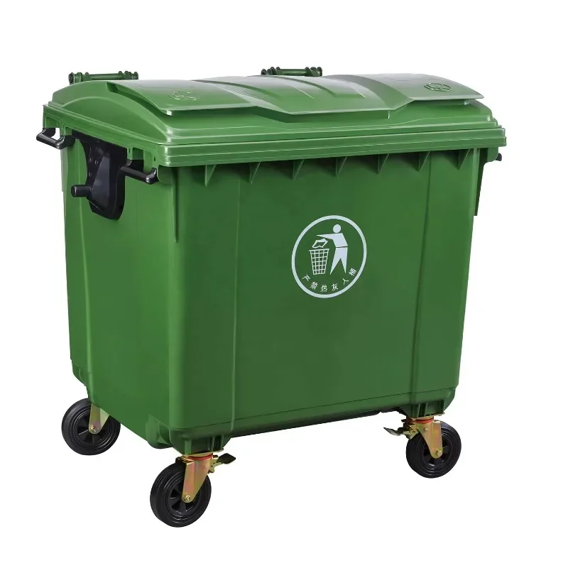 30L/70L/100L/120L 240 360 660 1100 Liter Outdoor Industrial Garbage Dustbin Trash Can Plastic Waste Bins