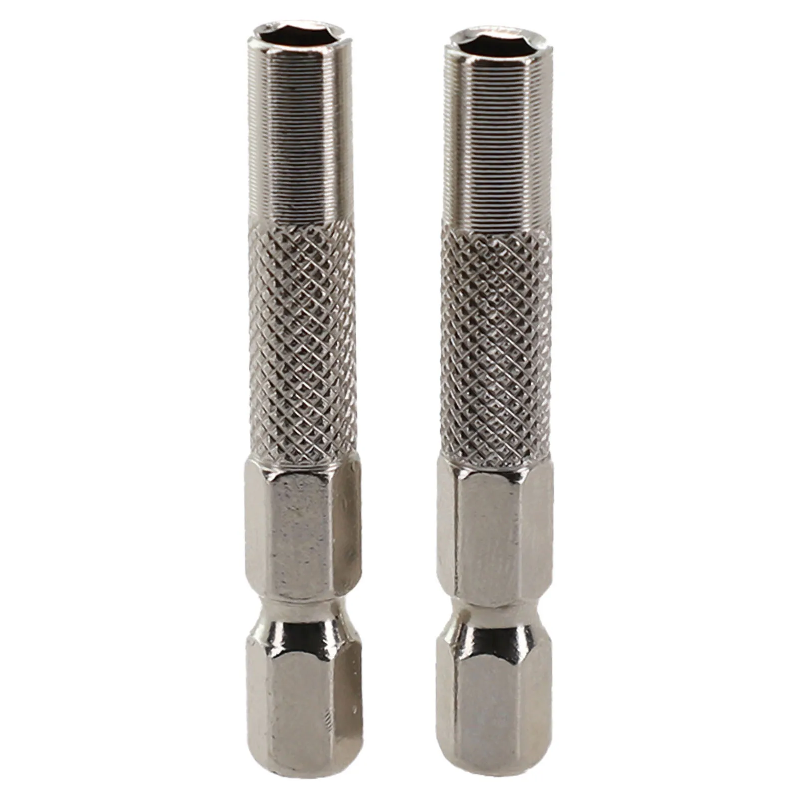 5/2pcs 1/4'' Drill Socket Adapter Hex Shank 6.35mm To 4mm Screwdriver Socket Extension Driver Power Drill Holder