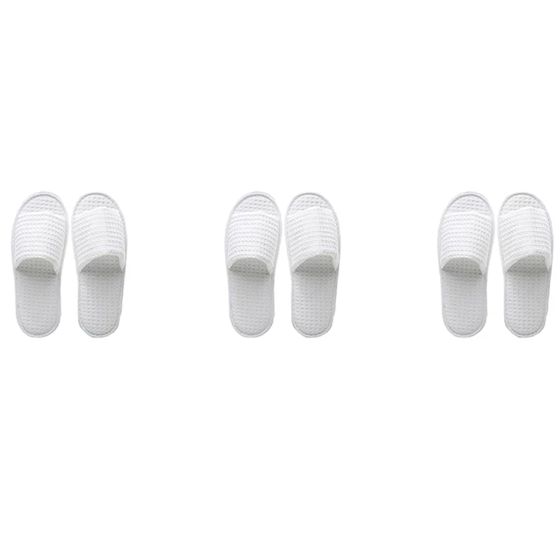 

Тапочки CYGJ-Spa, 15 пар одноразовых тапочек с открытым носком, подходящие размеры для мужчин и женщин для гостей в отеле, дома, б/у