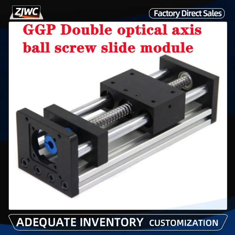 

High Precision GGP 50mm 100mm Ball Screw 1204 1605 1610 Slide Rail Linear Guide Moving Table Actuator Module 3D Printer XYZ