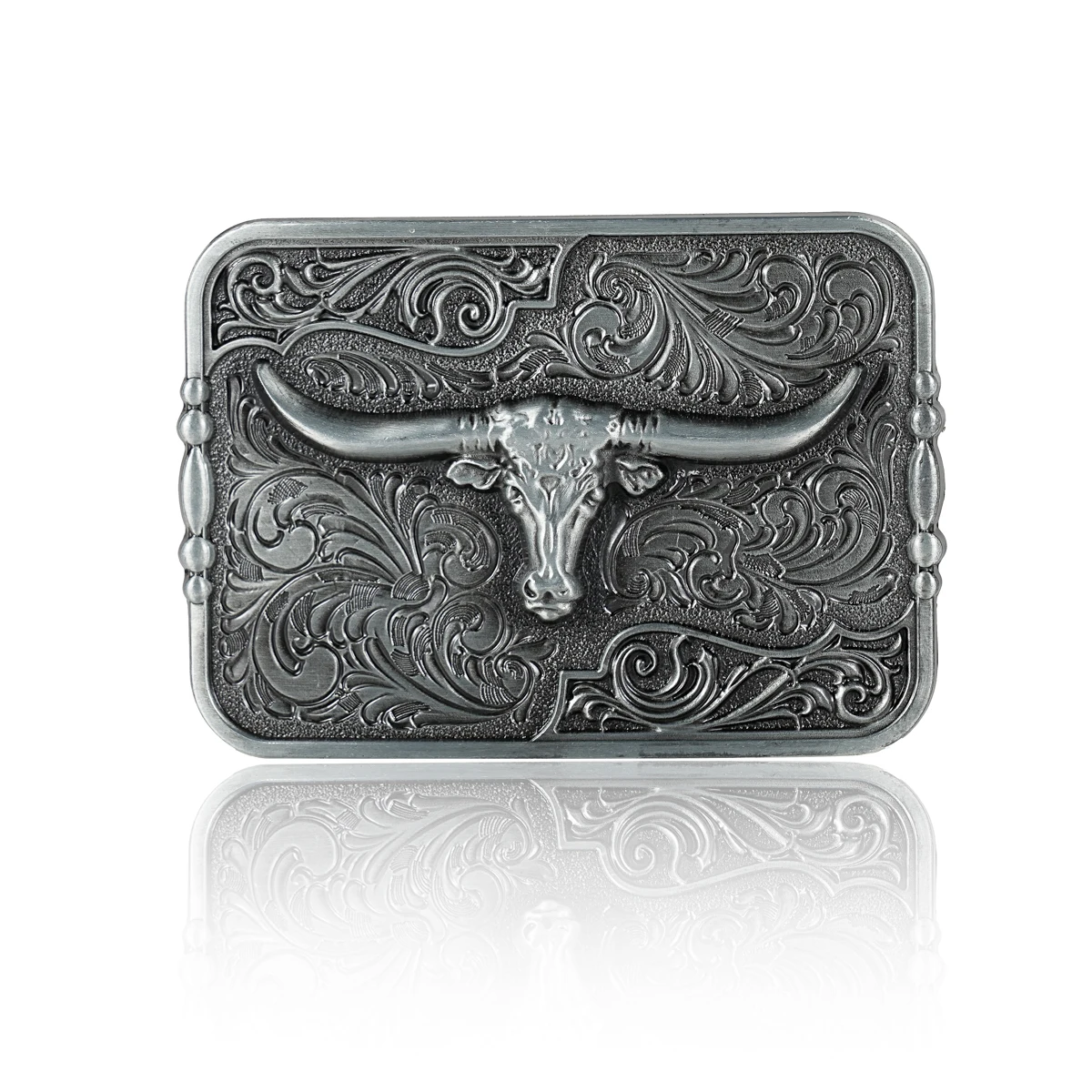 

Пряжка для ремня в западном стиле Initial Vintage-ковбойская Серебристая большая пряжка для ремня в виде черепа для мужчин и женщин