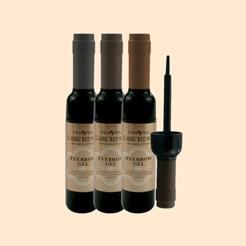 Impermeável Tattoo Brow Gel, Cosméticos Enhancing, à prova de manchas, Sobrancelha Dye, Vinho Tinto, Long-Lasting Maquiagem, 1 Pc, 2Pcs