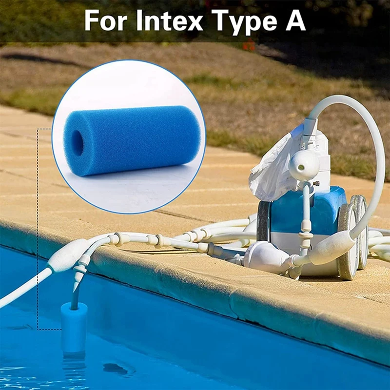 Esponja de filtro de espuma para Intex, reutilizável, lavável, aquário, piscina, acessórios, tipo A, 10pcs