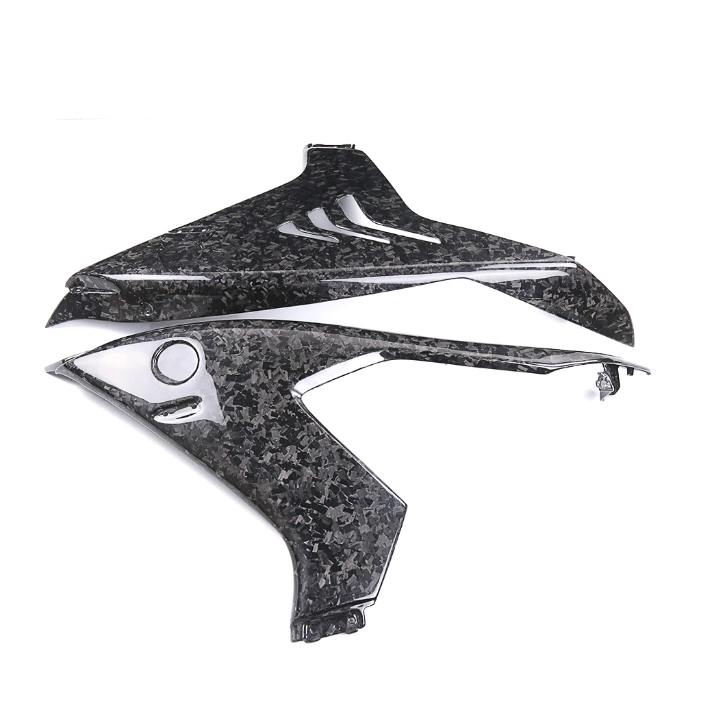 Motorcycle Accessories 3K Pure Dry Carbon Fiber Side Panel Fairing Air Deflector Wing Flank Spoilers For BMW M1000RR 2023 2024 view 6