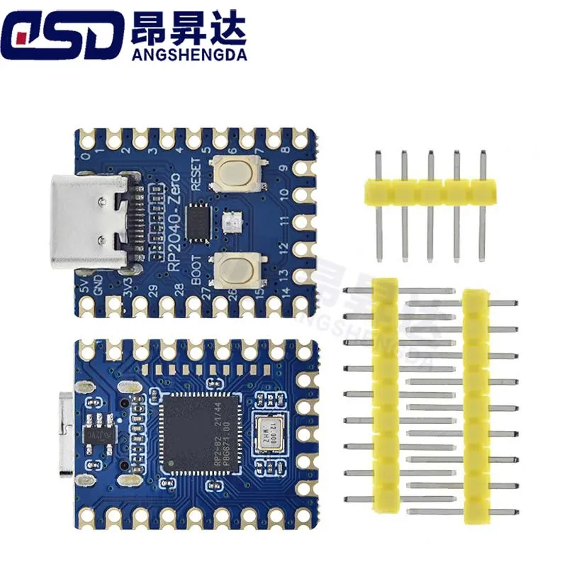 1 ชิ้น RP2040-Zero RP2040 สำหรับบอร์ดพัฒนา Raspberry Pi PICO หน่วยความจำแฟลช 2MB