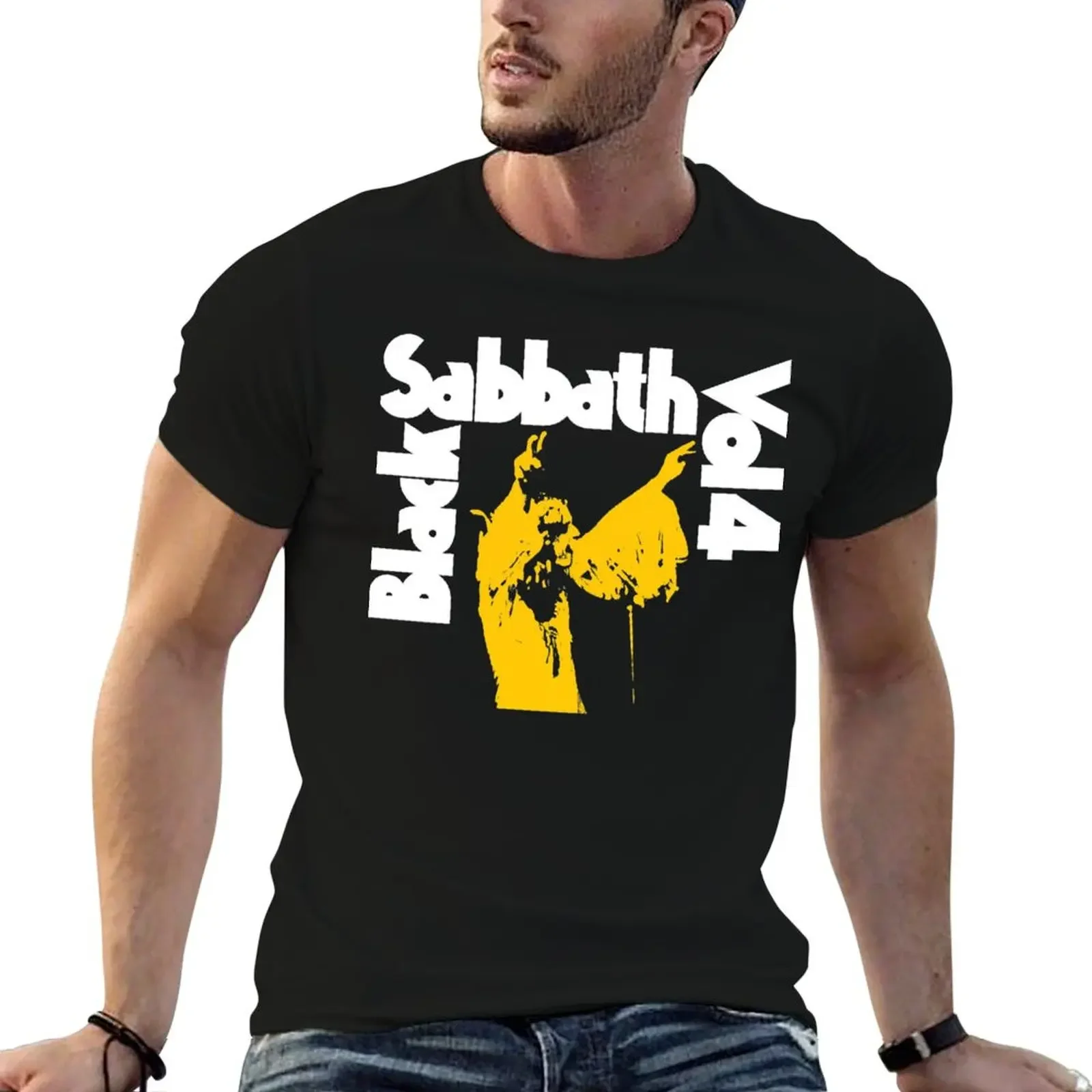 

hands black yellow Classic T-Shirt anime sports fans mens graphic t-shirts anime