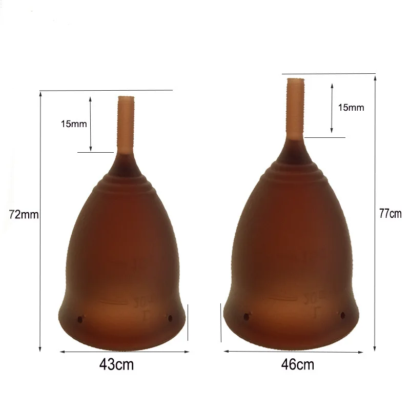 Portable Drop Shaped Menstrual Cup Medical Silicone Leak-proof Lady Women Menstrual Period Cup Feminine Hygiene Product