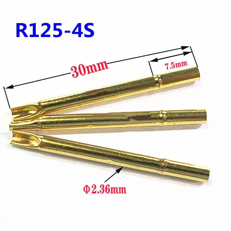 

100PCS/Pack R125-4S Test Needle Sleeve 2.36mm Welding Wire Needle Seat Collar Height 7.5mm Length 30mm Sleeve