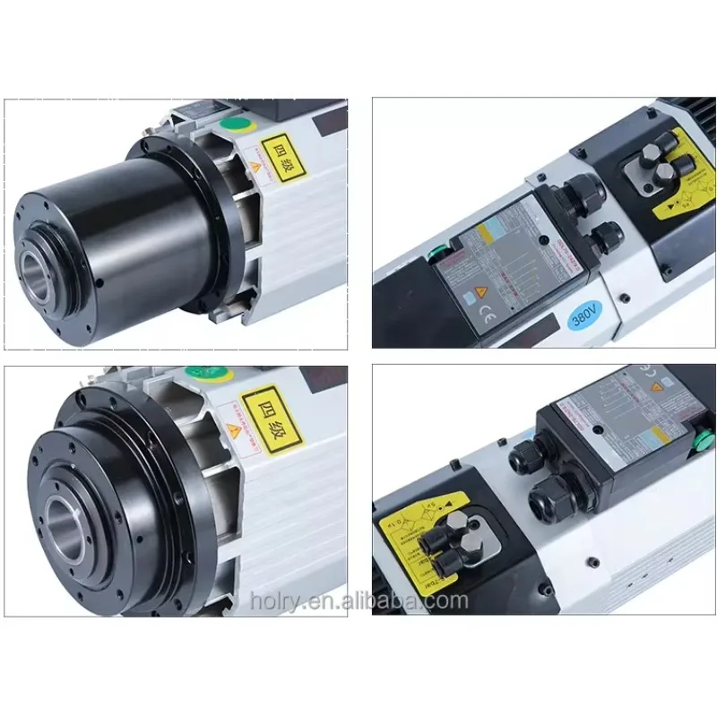 Electric Spindle Kit Air Cooled 9kw ISO30 BT30 HSK63 18000 24000 Rpm 380v 220v Motorized CNC ATC Spindle Motor With Inverter Set