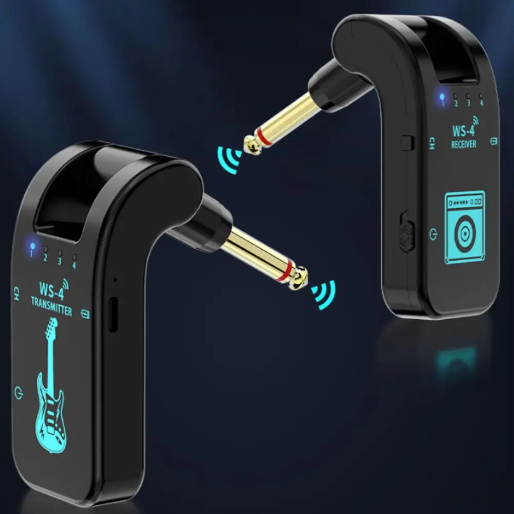 

2.4G A8 Guitar Transmitter&Receiver Rotatable USB Rechargeable Wireless Guitar Receiver Set 48K/16bit Multifunctional