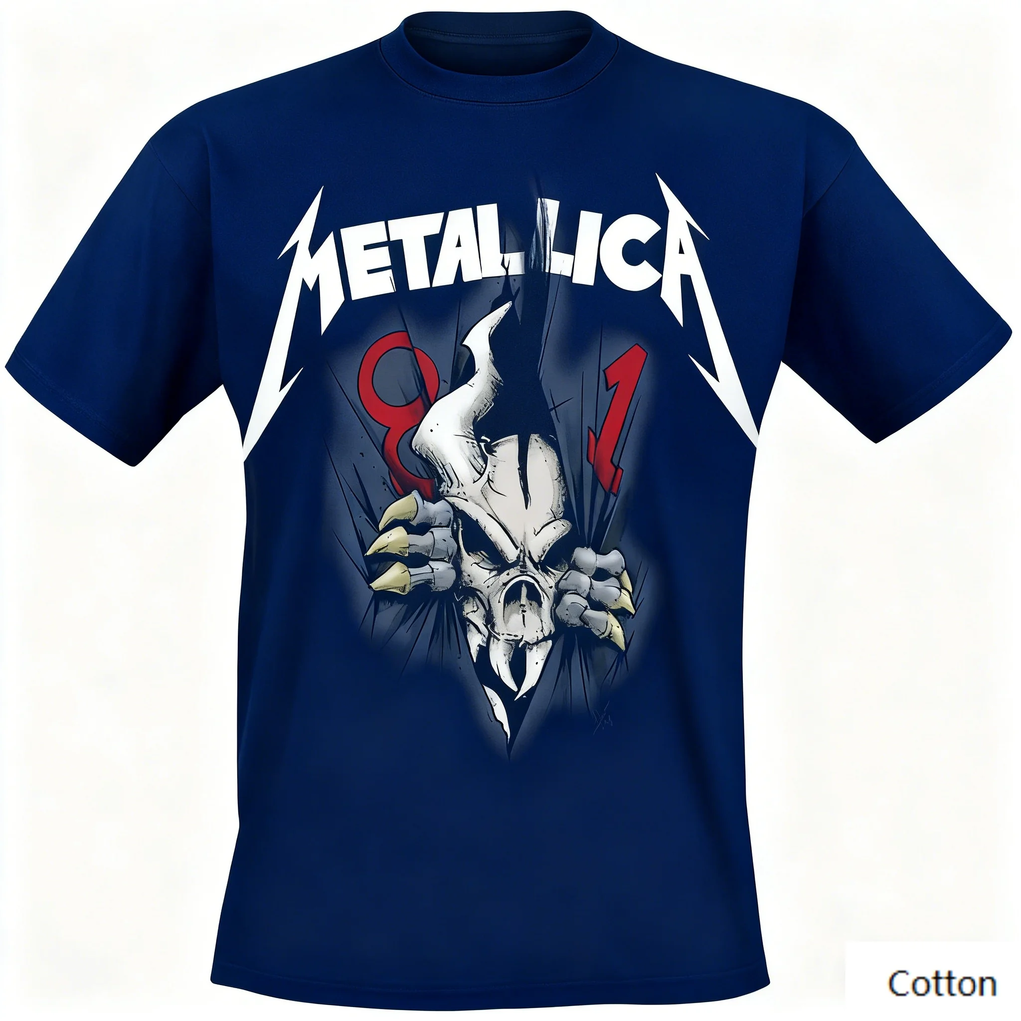 

Metallica Heavy Metal T-Shirt, 81 Skull Anniversary Tee, Great for Fans Who Enjoy Band Logo & Hardcore Design
