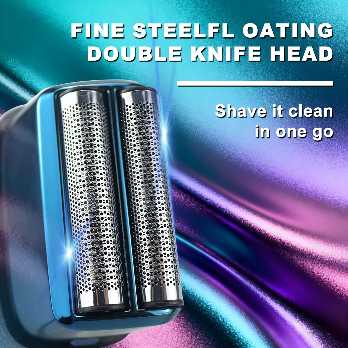 KEMEI KM-T400 Dual Foil 9000RPM 5W Magnetic Levitation Motor LCD Display 1400mAh Beard Trimmer for Men Electric Shaver