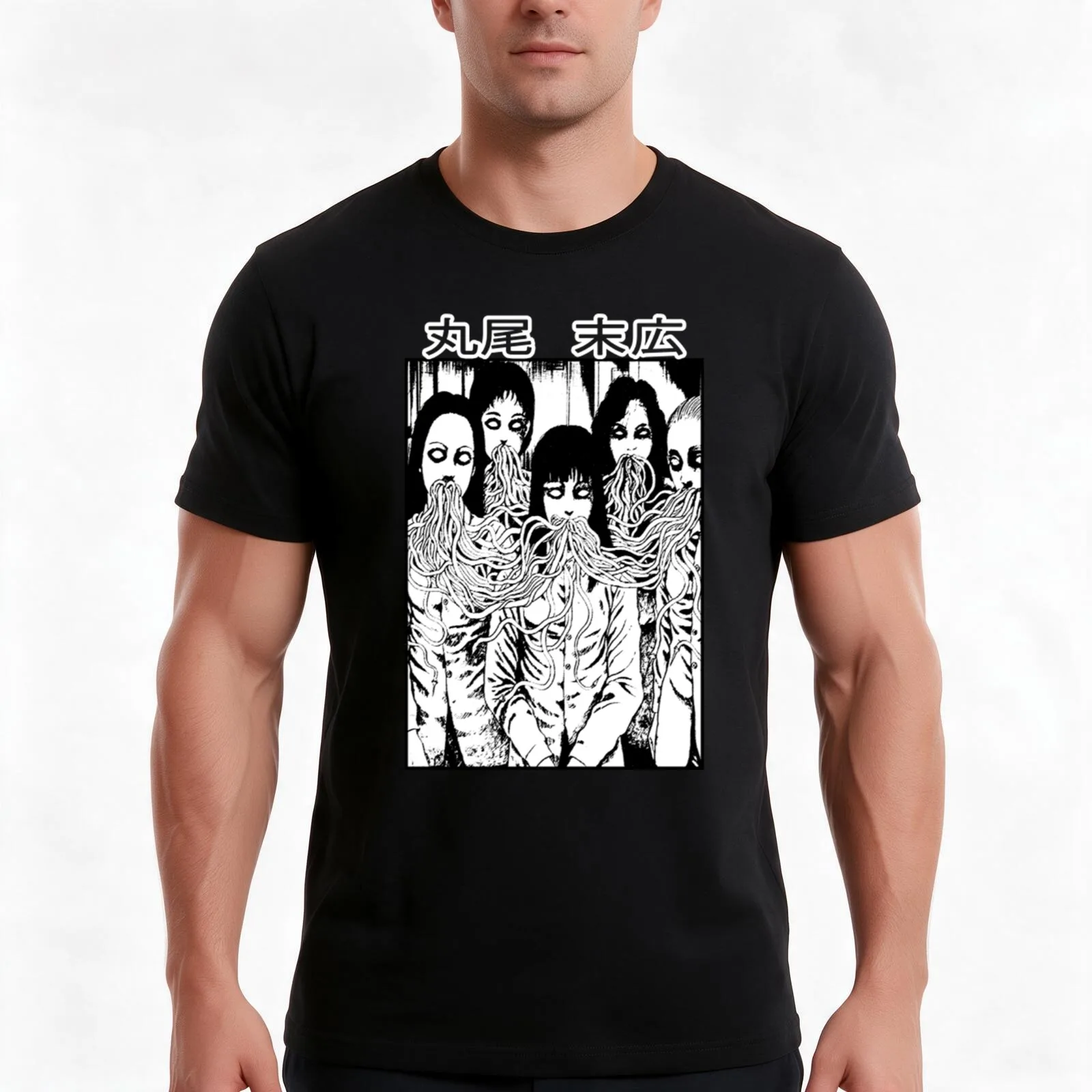 Tomie Juni Ito Japanese Streetwear Anime Manga T-Shirt, Summer Casual Cotton Tee, Oversized Streetwear Tops, Unisex Men Women