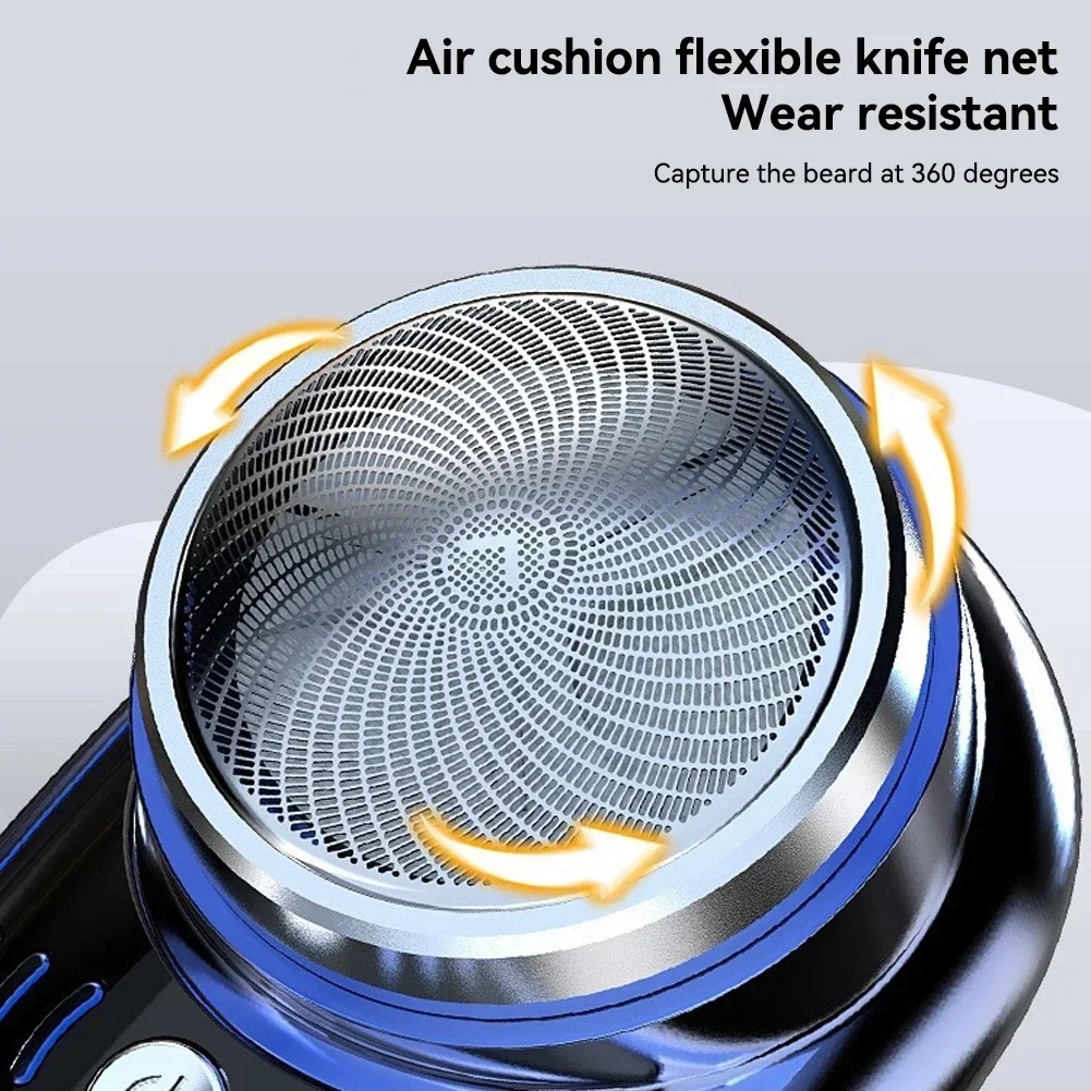 ماكينة حلاقة كهربائية صغيرة USB شحن جيب السفر ماكينة حلاقة لاسلكية محمولة قابلة للفصل مع شاشة ديجيتال ماكينة حلاقة اللحية