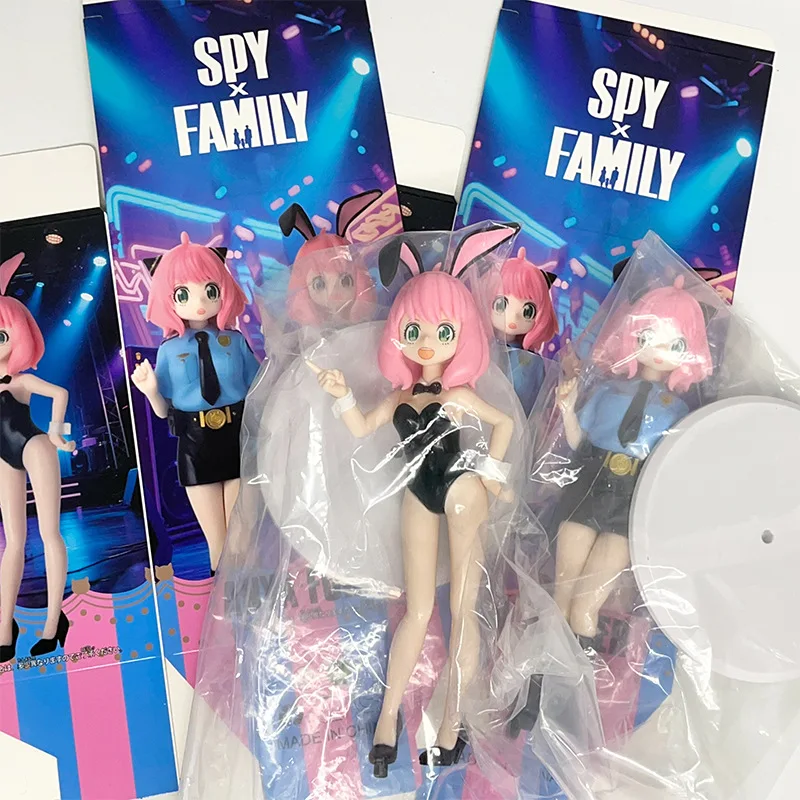 

2 стиля аниме SPY FAMILY Anya Forger Cos police Сексуальная стоячая поза Фигурка Режим ПВХ Игрушка Кукла Декор стола Подарки в коробке
