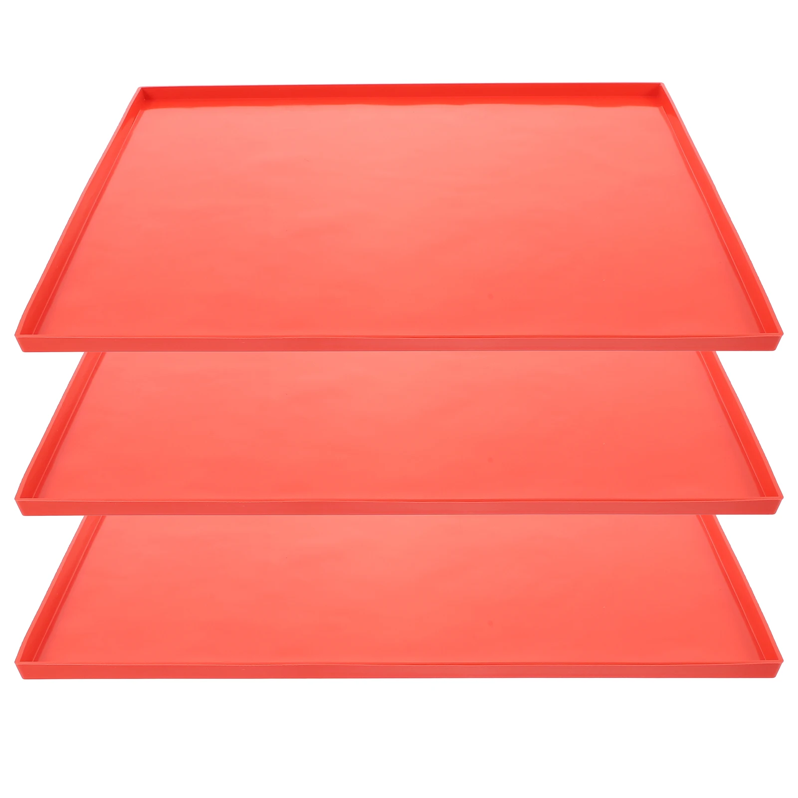 

3pcs Silicone Dehydrator Mats Baking Tray Reusable Food Trays Non Stick Silicone Pad for Oven Drying Fruits Meat Vegetables