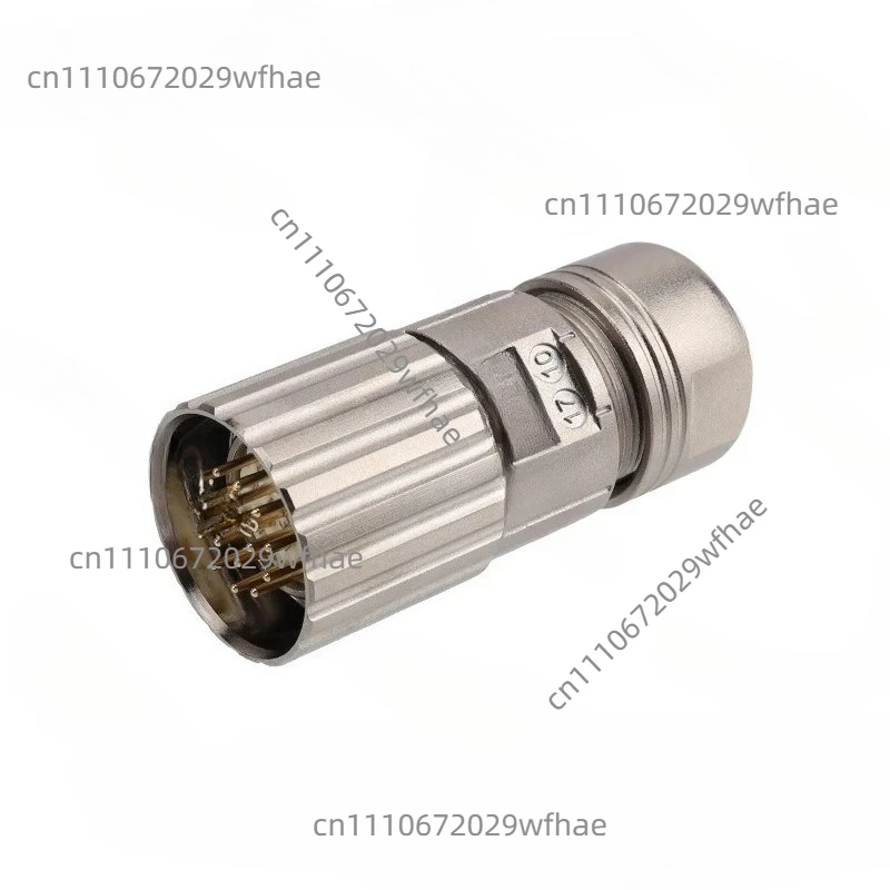 M23 Connector 12 19 Holes 17 Core 6 Pin 8PIN Clockwise Servo Motor Encoder Aviation Plug Holder