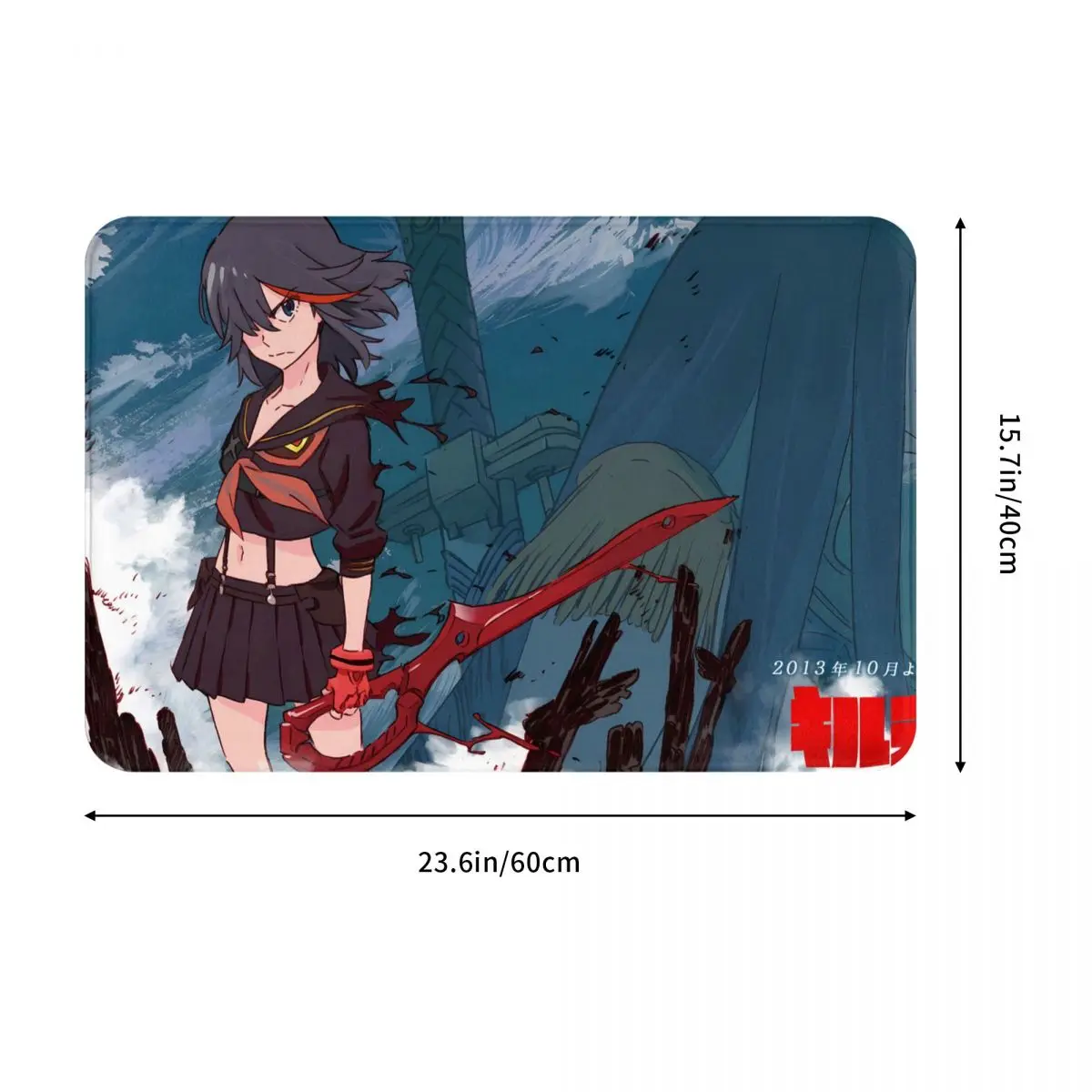 Kill la Kill Anime Bathroom Non-Slip Carpet Ryuko Matoi Cool Bedroom Mat Welcome Doormat Home Decoration Rug