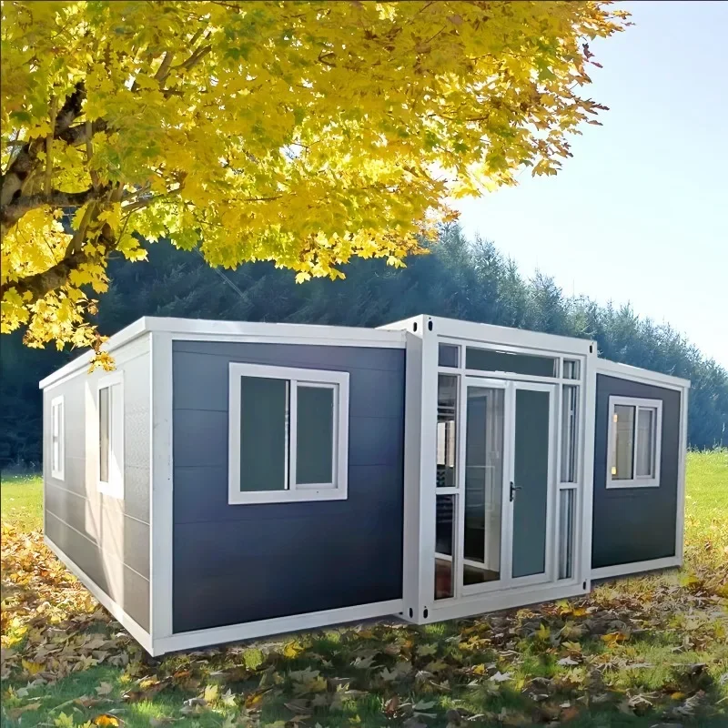 20ft 40ft 2 Bedroom Luxury Fast Build Custom Prefab Foldable Home Expandable Container House Landscaping