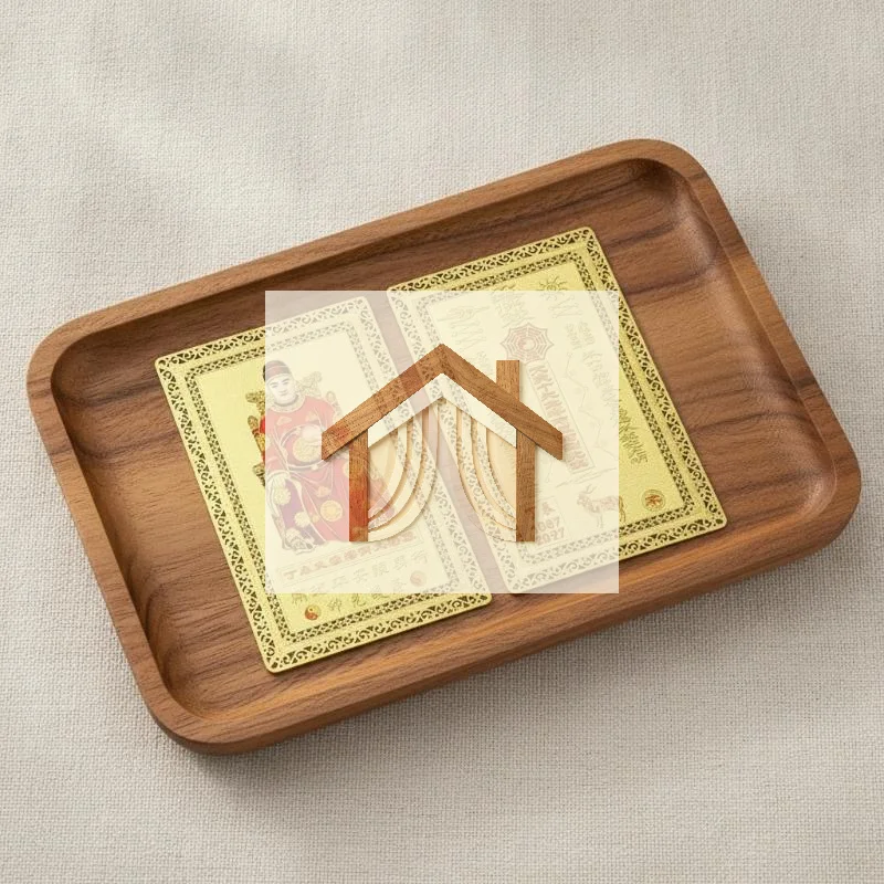 2027 Lunar New Year Tai Sui Gold Card 1Pcs Feng Shui Exorcism Protection Prayer  Blessing Gift
