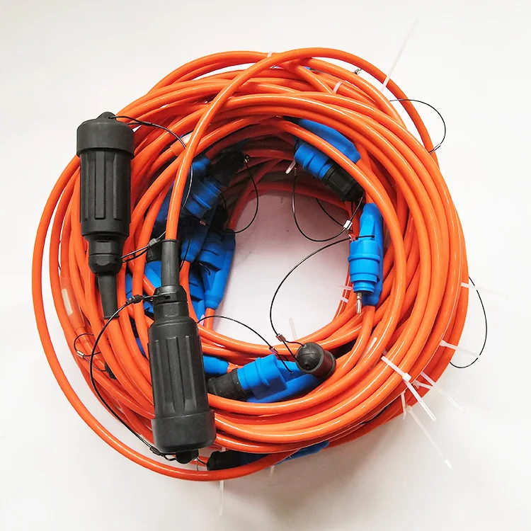Seismic Cable 24 Channels with Male Kooter Take-out (KCL) Seismic Cable