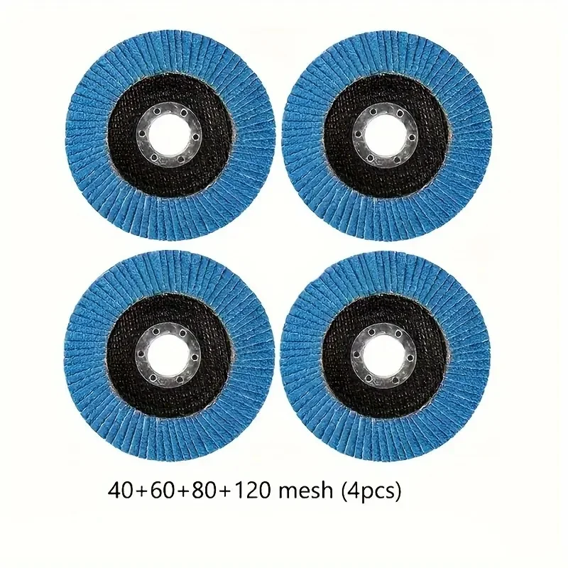 4/8/12Pcs 125mm Metal Sanding Flap Discs Angle Grinder Wheels Blade 40/ 60/80/120grit Flap Sanding Disc Angle Grinder Grinding