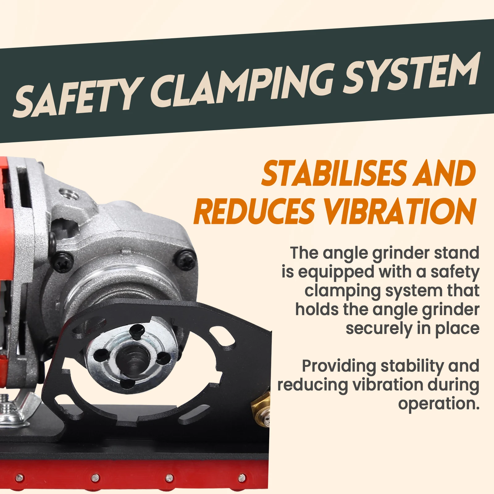 Angle Grinder 45° Tile Chamfer Stand Adjustable 100 Type Angle Grinder Attachment Cutting Blade Ceramic Stone Cutting Bracket