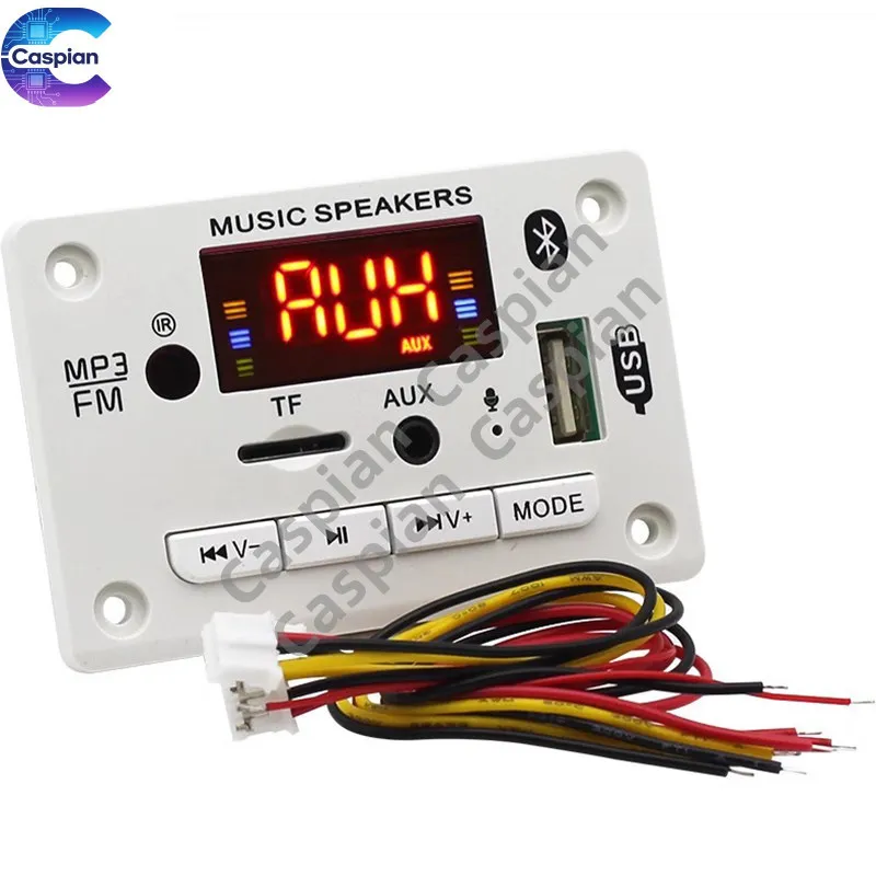 

MP3 Lossless Bluetooth Audio Decoder Board USB FM Radio TF Card AUX Player DIY Amplifier Speaker Preamp Board