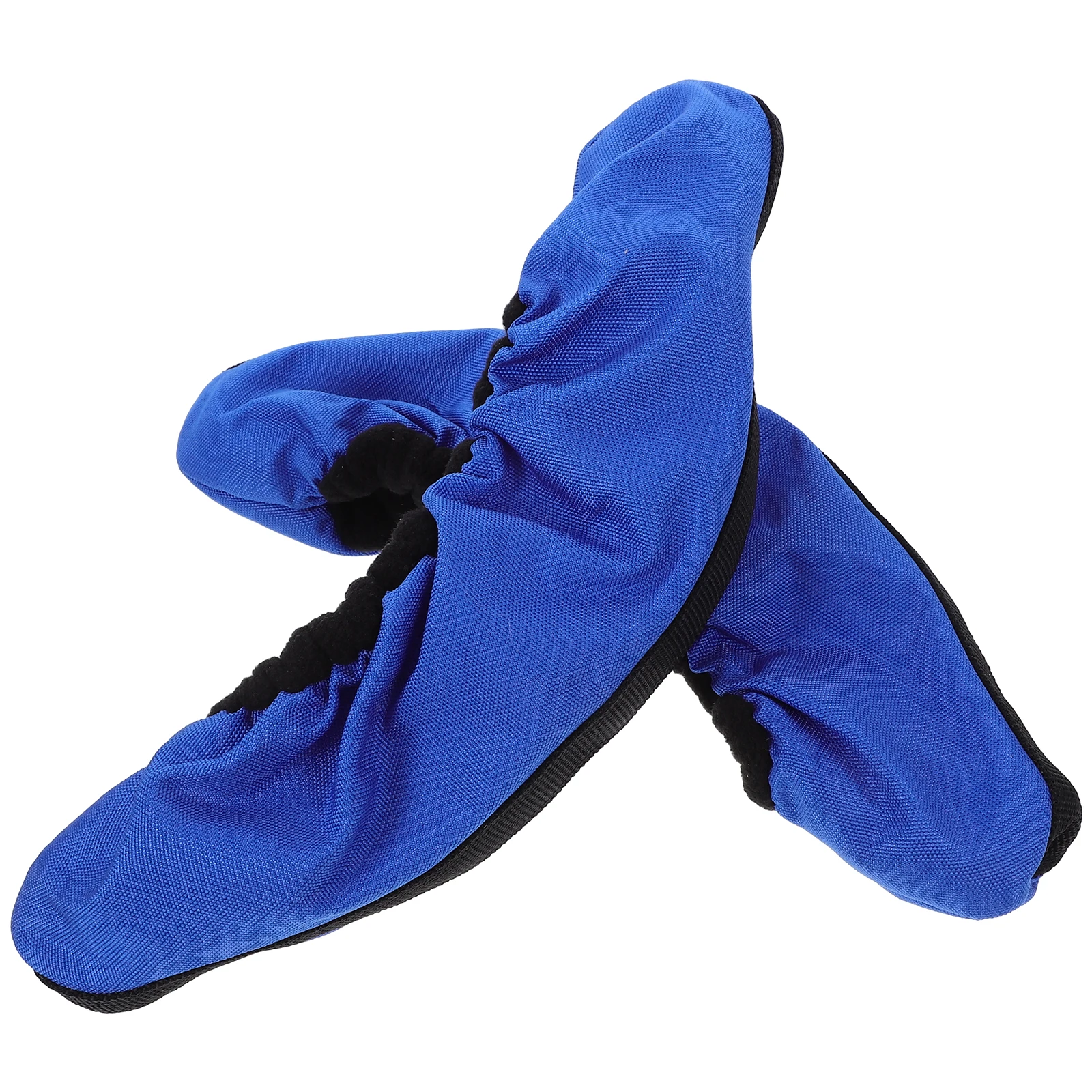 

1 Pair Ice Skates Blades Guards Elastic Skate Guard For Hockey Roller Skates Protection Covers Protectors Durable Polyester