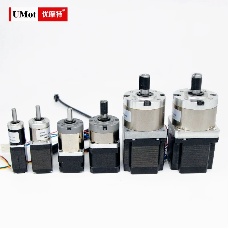 

UMOT DC 57x55 мм Nema 23-редукторный шаговый двигатель с передаточным числом 1:3,6-1:77 Планетарный редуктор 2A Биполярный 4-выводной 3D-принтер Робот с ЧПУ