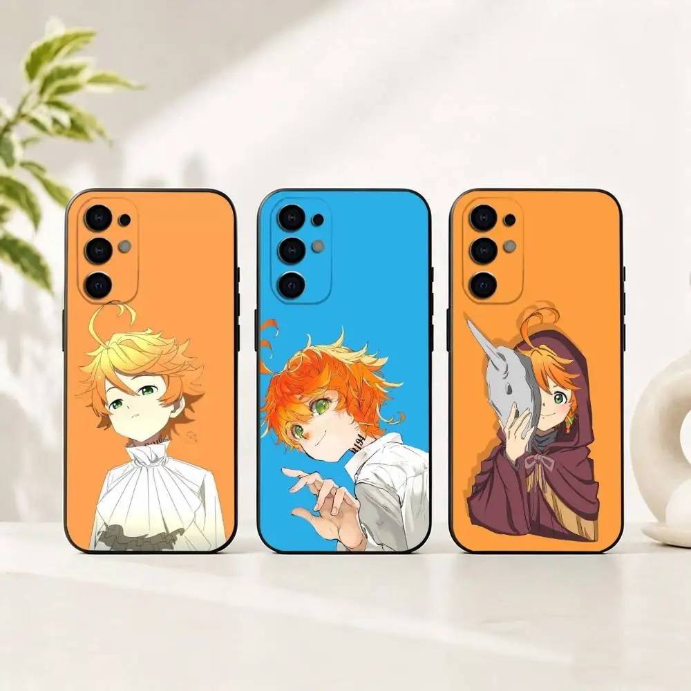 Anime The Promised Neverland Phone Case For Samsung S25,S24,S21,S22,S23,S30,Ultra,S20,Plus,Fe,Soft Silicone Black Cover