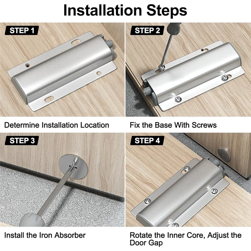 ABGR-دفع لفتح الباب المصيد 24 حزمة دفع مزلاج لخزانة دفع الباب الصيد لباب الخزانة مزلاج الباب المغناطيسي دائم