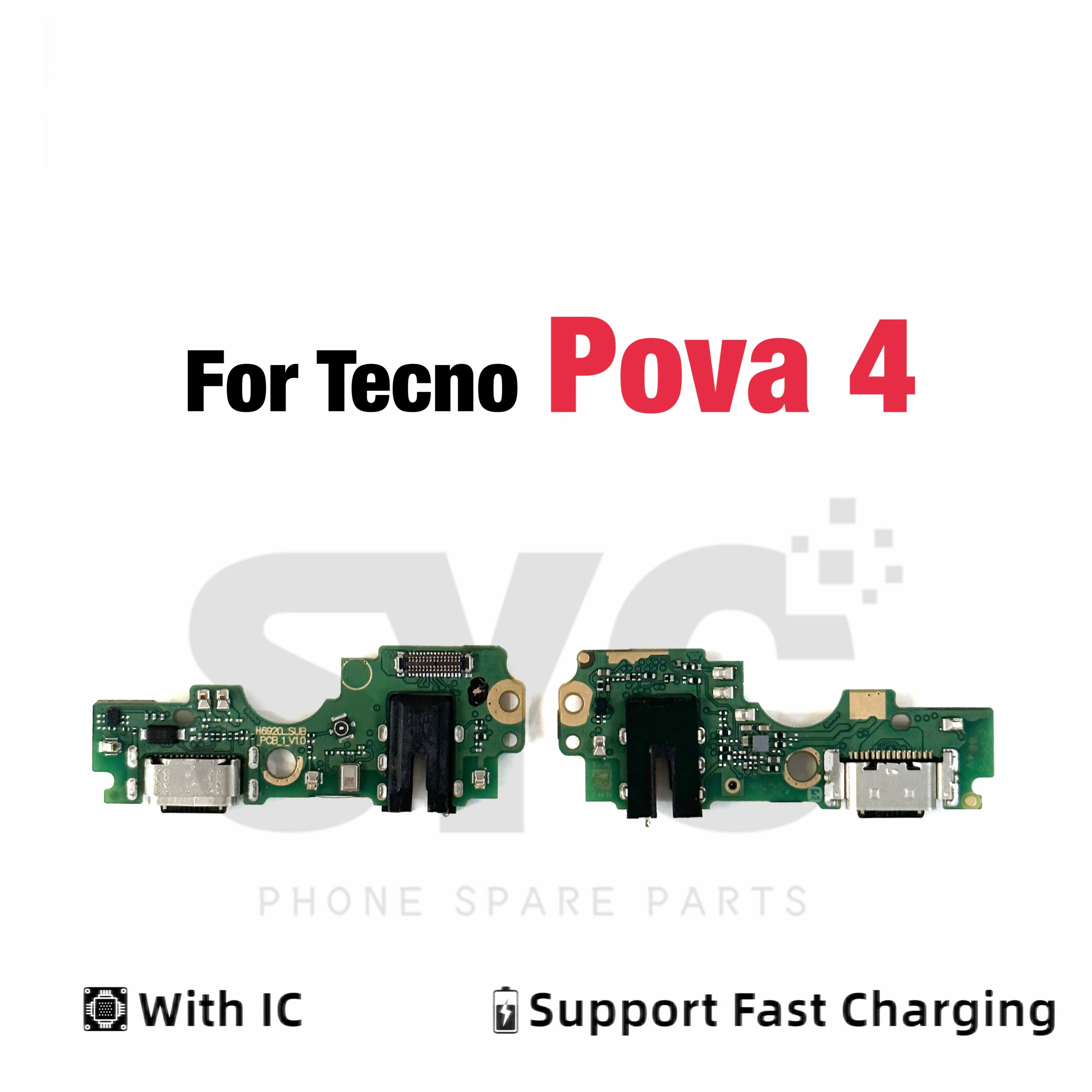 SYC OEM Fast Charging Port Connector Board Dock Charger Flex Cable For Tecno Tecno Pova 4 5 6 Pro Neo Replacement