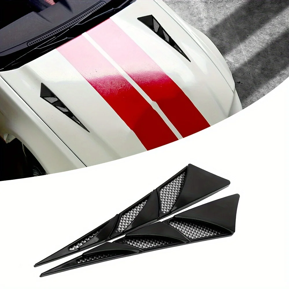

Use 2 pieces of stylish GM hood vent side flow air intake covers