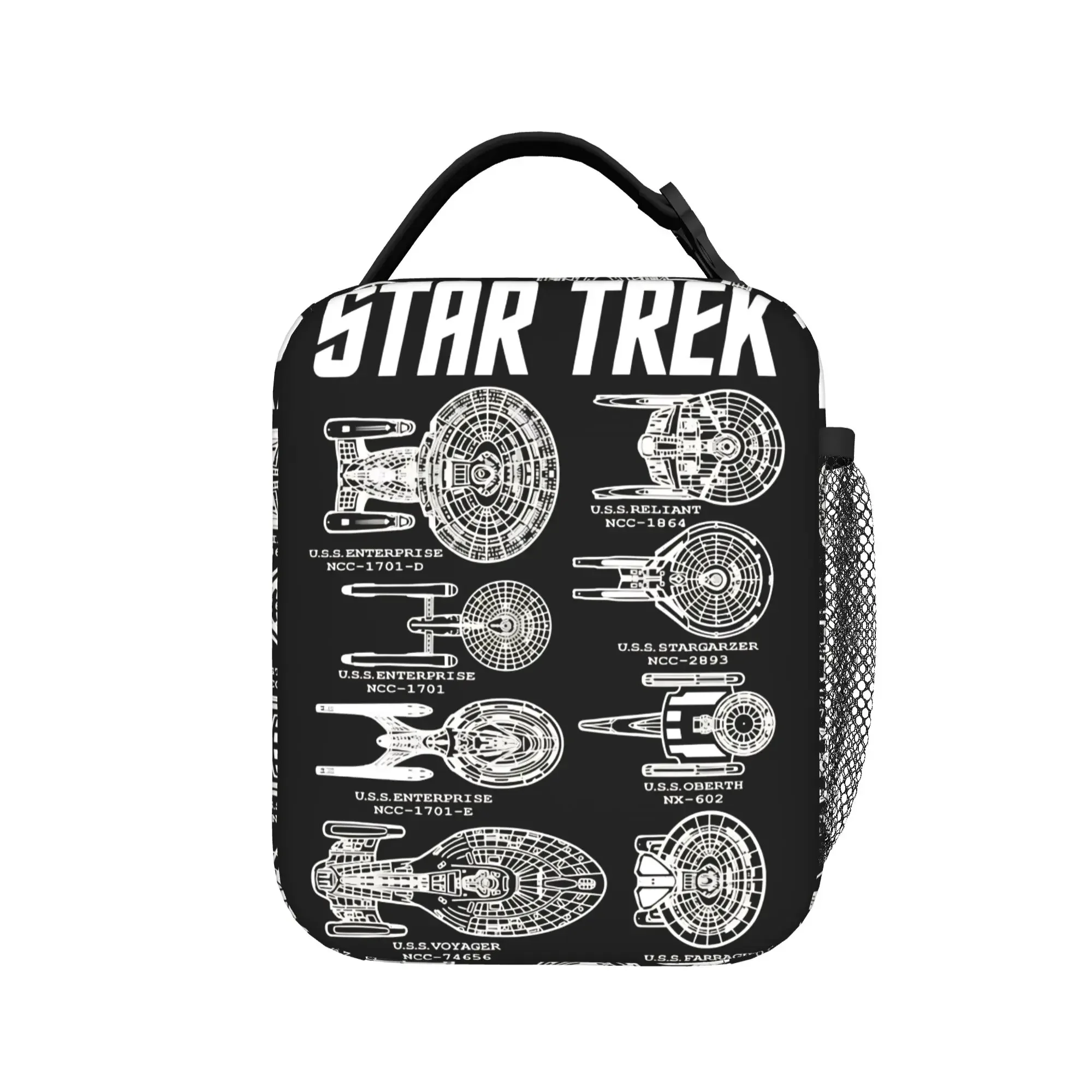 Stars Treks Lunch Bag Fashion Outdoor Picnic Lunch Box Print Portable Zipper Tote Food Bags