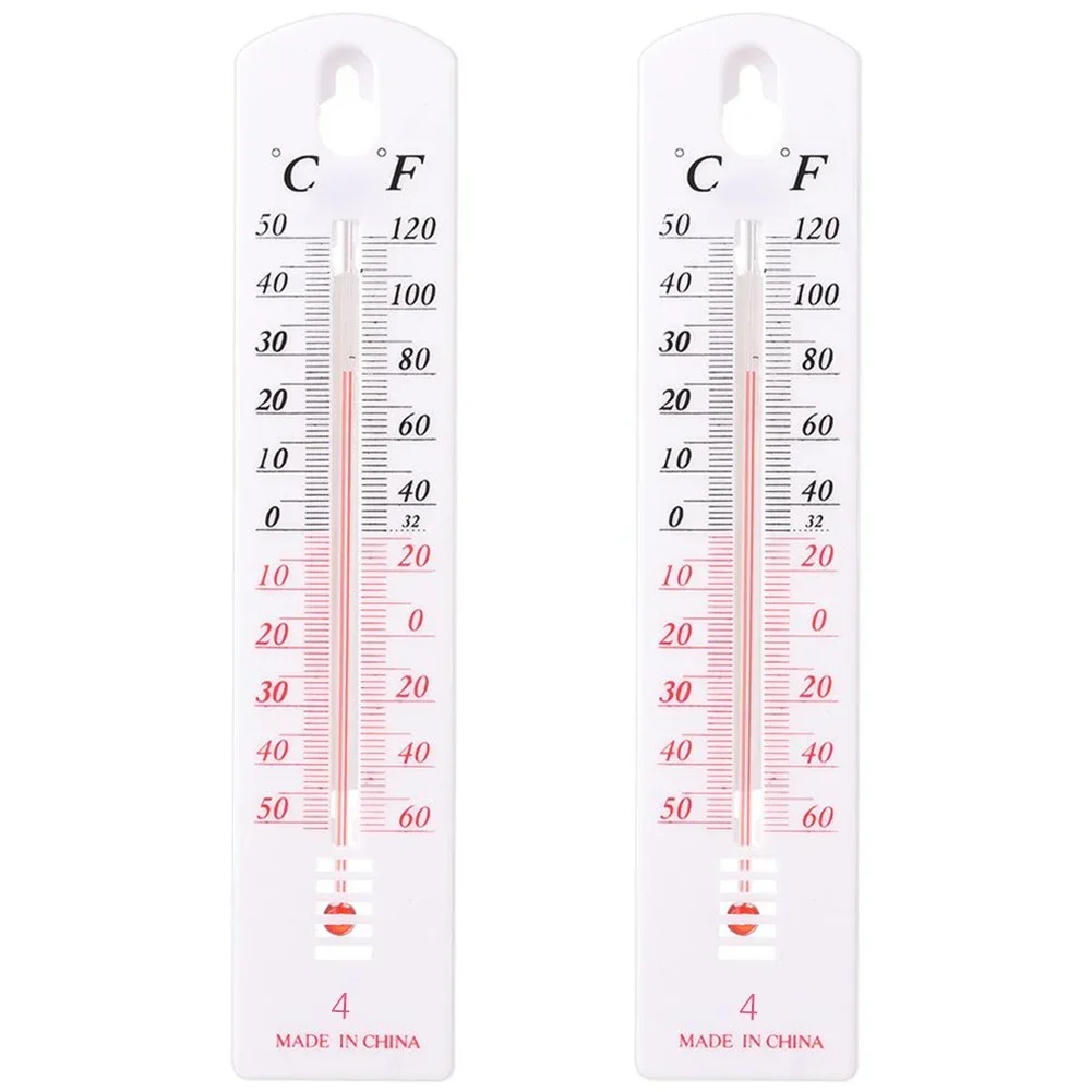 Warehouse Greenhouse Wall Thermometer Indoor Outdoor Easy Use Garden High Styrene Kerosene Filled Mounted