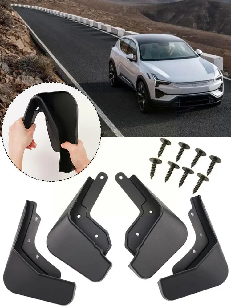 

MudFlaps For Polestar 2 2021 2022 2023 Mudguards Mud Flaps Splash Guards Front Rear Wheels Fender Car Accessories 4Pcs U6O8