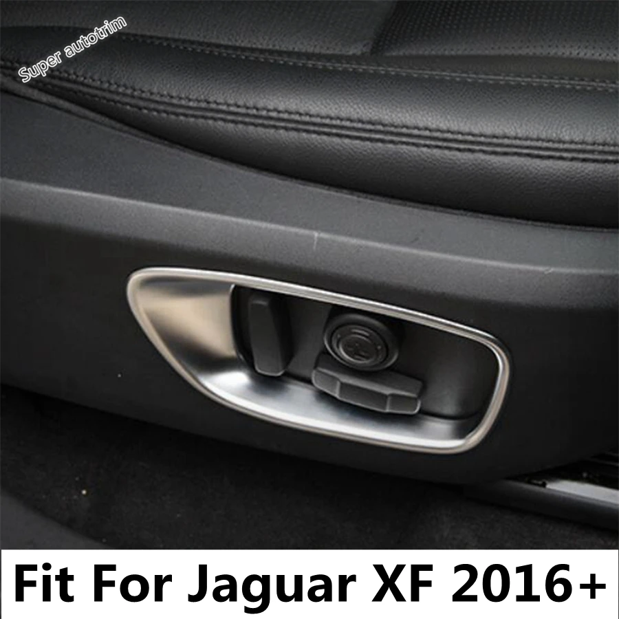 

Car Seat Adjustment Button Frame Panel Decoration Cover Trim For Jaguar XF 2016 - 2019 ABS Matte Style Accessories Interior Kit