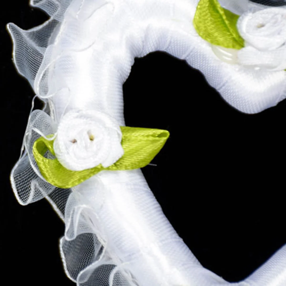 ハートワンド 37X8X2Cm ホワイト軽量布妖精の杖子供のための女の子の誕生日パーティークリスマスハロウィンプリンセスコスチューム役割