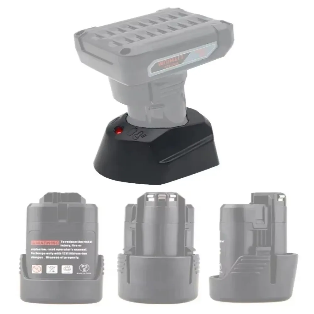 

10.8/12V Lithium-ion Battery Charger Electric Drill Grinder Accessory Compact Charging Devices General-purpose Seat Charger